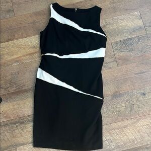 Elegant Black and White Women's Dress